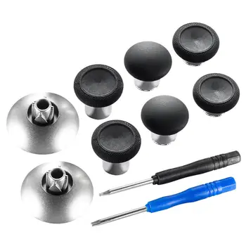 

Silicone Metal BlackThumbsticks Joystick Grip Analog stick For Playstation 4 PS4 X box 360 Analogical Repair Parts Controller