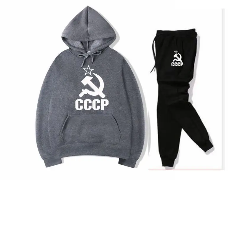 CCCP толстовки в русском стиле Для мужчин Для женщин толстовки уличная мода бренд Повседневное Длинные рукава с капюшоном СССР Россия пуловер с капюшоном