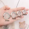 Wholesale Waterproof Floating Lockets 316l Stainless Steel Round Glass Locket Pendant 20mm 25mm 30mm 35mm 3