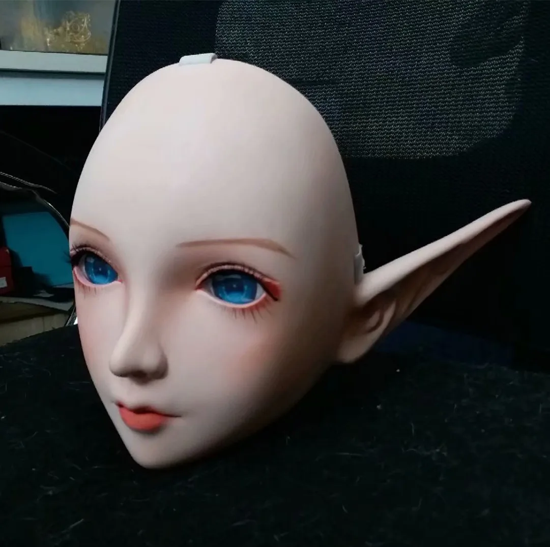 NEW-25) BJD Кигуруми для транссексуалов, Красота макияж Косплэй силиконовая маска Аниме Kigurumi маски резиновые секс куклы