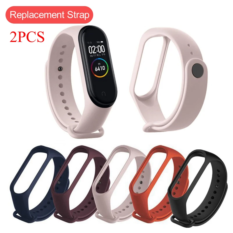 Сменный силиконовый ремешок для Xiaomi Mi Band 6 4 5 спортивный браслет mi bend4 band4 band6 из ТПУ