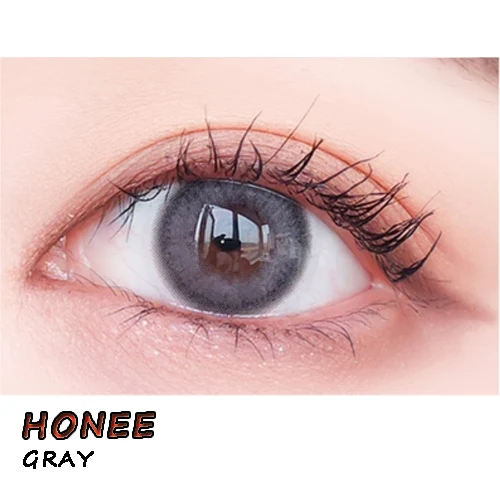 Красивый пластиковый чехол для контактных линз - Цвет: honee gray