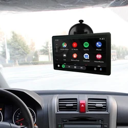 Moniteur de Navigation CarPlay sans fil pour toutes les voitures, écran tactile universel de 7 pouces, pour android auto Siri Cont 