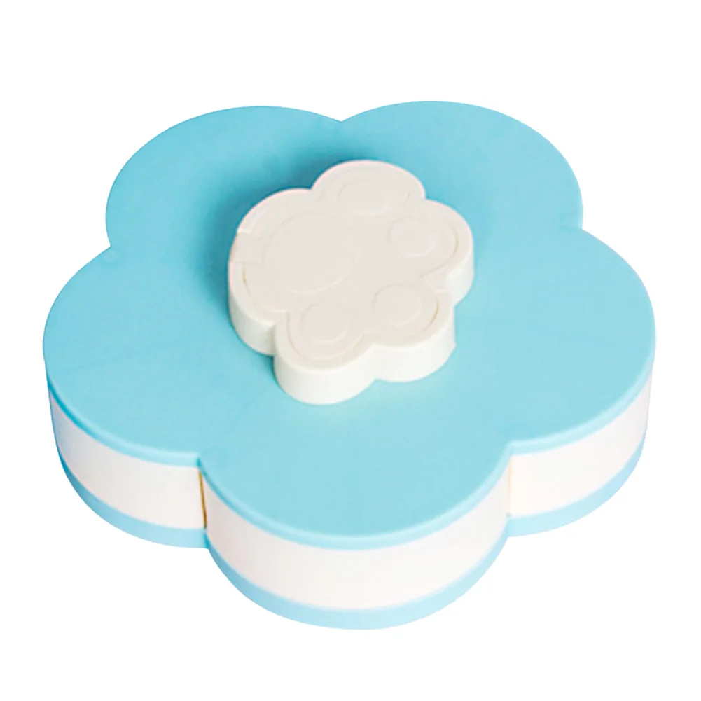 

Candy Box Cartoon Fruit Snacks Living Room Double Layer Flower Shape Rotating Container Plate Organizer Nuts Petal Desktop