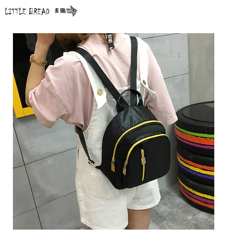 Dillon Hot Celebrity Style Backpack Women's Waterproof Nylon Backpack New Style School Season Versatile Cool Small Backpack
