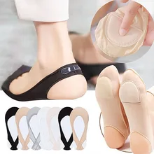 

3 Pairs Invisible Boat Socks Women Summer Silicone Non-Slip Socks for High Heels Shoes Ice Silk Thin Half-Palm Suspender