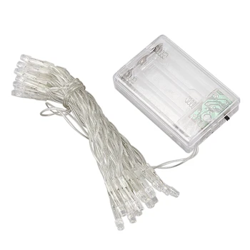 

Pocket Battery White 30 Led String Fairy Party Festival Decor Light Lamp Bulb Lights