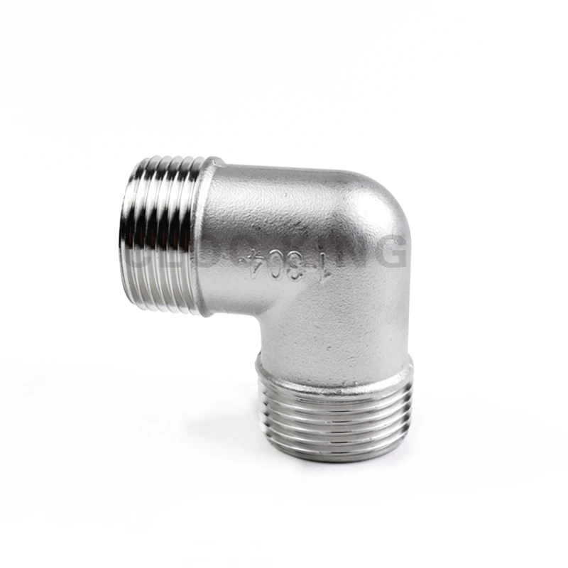 2 Coudes 90° Acier Inoxydable 304 - Filetage Mâle/femelle 1/2" BSP, Pour Tuyauterie, Résistance à La Corrosion