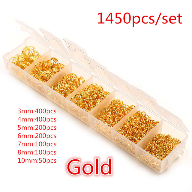 Set Box 3 4 5 6 7 8 10mm 8 Colors Open Jump Rings Split Rings Link Loop For DIY Jewelry Making Findings Connector