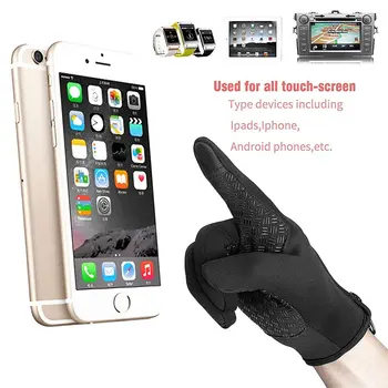 

Touch Screen Windproof Outdoor Sport Gloves Windstopper Winter Thicken Warm Gloves Women tacticos For Men luva Men guantes