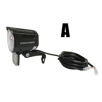 

High quality electric bicycle LED headlight practical eBike light 6 V-52 V for Bafang mid drive motor