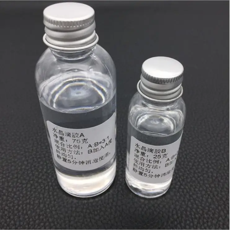 

1 Set Clear Resin Epoxy High Adhesive 3:1 AB Crystal Glue Resin Jewelry DIY Making