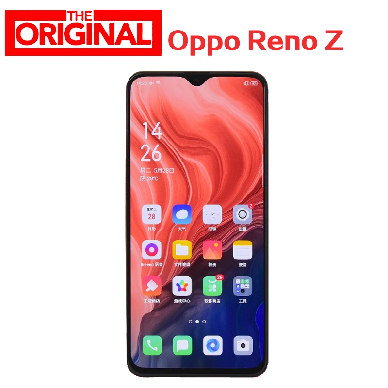 

Newmodel Original OPPO Reno Z Mobile Phone 6.4"AMOLED Water drop screen RAM 6G Support NFC 2340x1080 4035mAh Fingerprint+Face ID