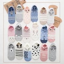 5 Pair Women Sock Spring Summer Three-dimensional Shallow Mouth Cartoon Female Cotton Invisible Cotton Japanese Cute Animal Sock Women's Socks 5 Pair Women Sock Spring Summer Three-dimensional Shallow Mouth Cartoon Female Cotton Invisible Cotton Japanese Cute Animal Sock Women's Socks