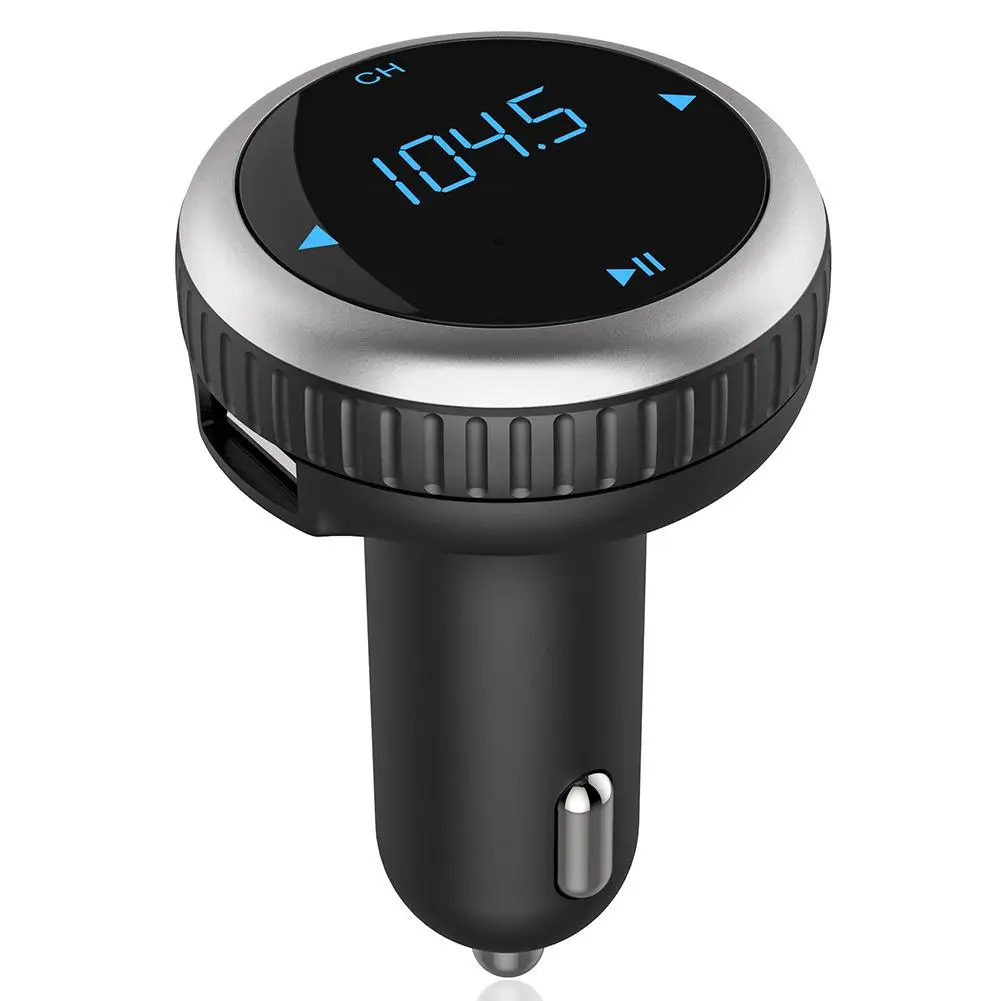 Group Vertical Bluetooth FM передатчик Беспроводной во время езды в автомобиле FM адаптер, автомобильный набор свободные руки с зарядных порта USB для автомобиля Зарядное устройство телефонные звонки в режиме Hands-Free qkc