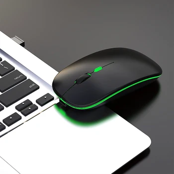 

Desktop PC 2.4GHz 1600dpi Notebook Colorful Lighting Low Noise Gaming Optical Intelligent For Laptop Wireless Mouse Rechargeable