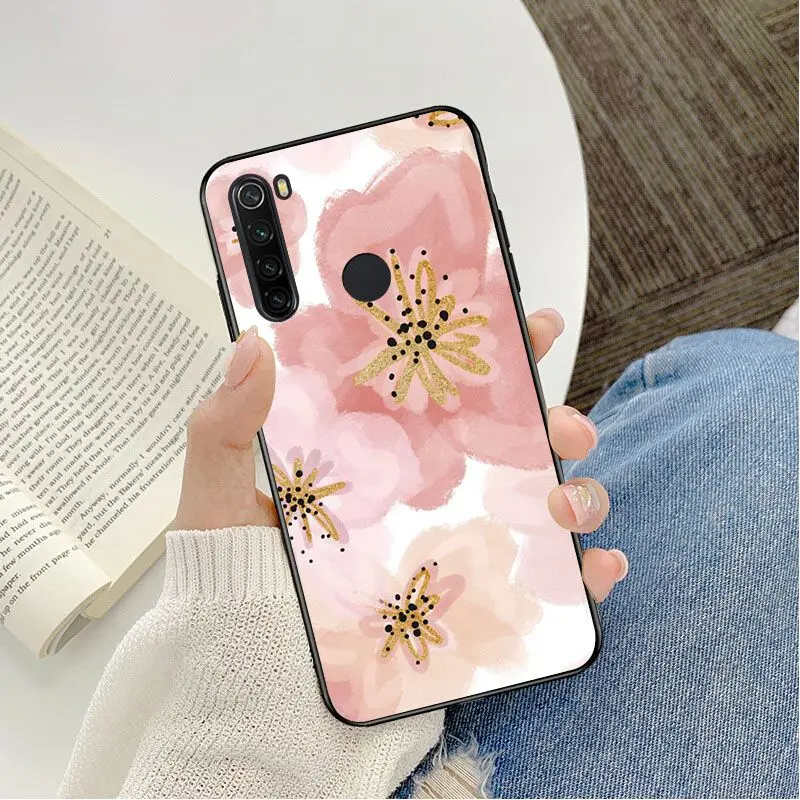 Colorful ink painting flowers