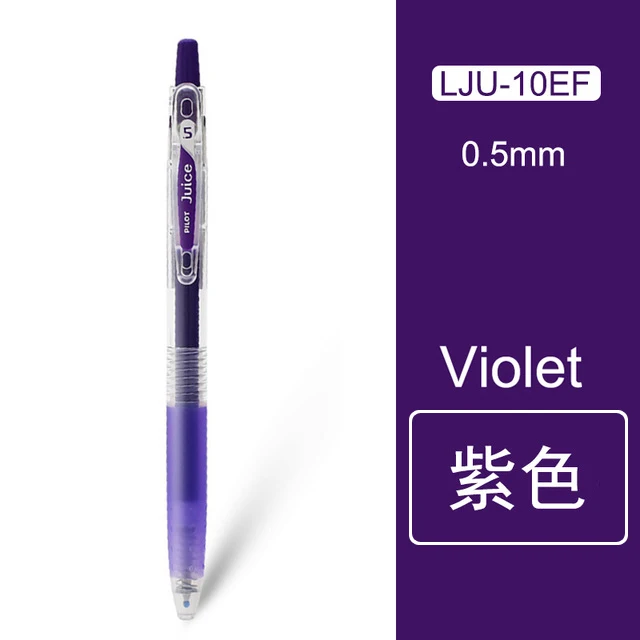 Violet 1 шт ручка Pilot Juice гелевая ручка 0,5 мм, 24 цвета, JLU-10EF цветные студенческие принадлежности для письма - Цвет: Violet