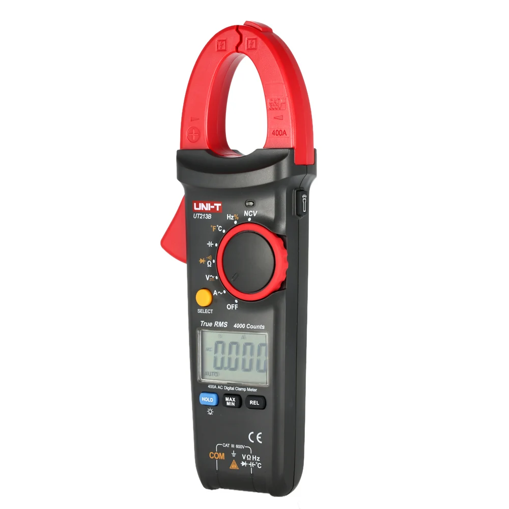 UNI-T UT213B 400A Digital Clamp Meters Voltage Resistance Capacitance Multimeter Temperature Auto Range Multimetro Diode TrueRMS