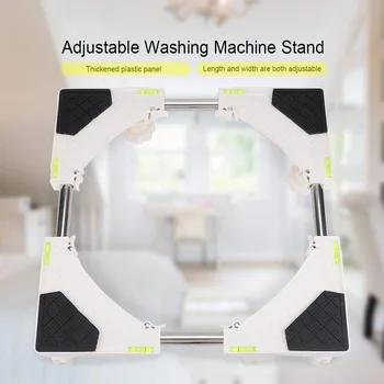 

4/8 Feet Adjustable Stand Universal Shockproof With Wheels Refrigerator Holder Washing Machine Base Mount Household Appliances