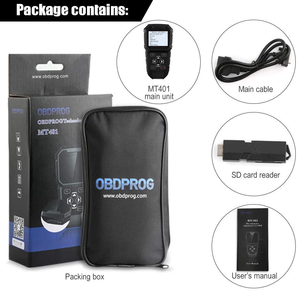 OBDPROG MT401 коррекция одометра инструмент коррекции пробега OBD2 сканер Регулировка