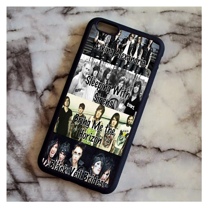 Хаки Чехол для телефона с логотипом KETAOTAO Bring Me The Horizon Band Umbrella для iPhone 4, 5S, 6 s, 7, 8 Plus, XR, XS Max, чехол из мягкого ТПУ, резины, силикона - Цвет: Хаки