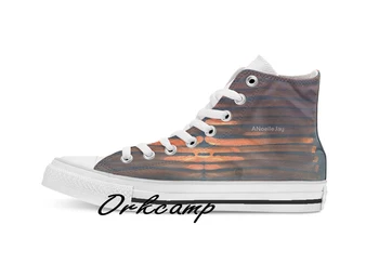 

We Have Copper Dreams at Night Custom Casual High Top lace-up Canvas shoes sneakers Drop shipping