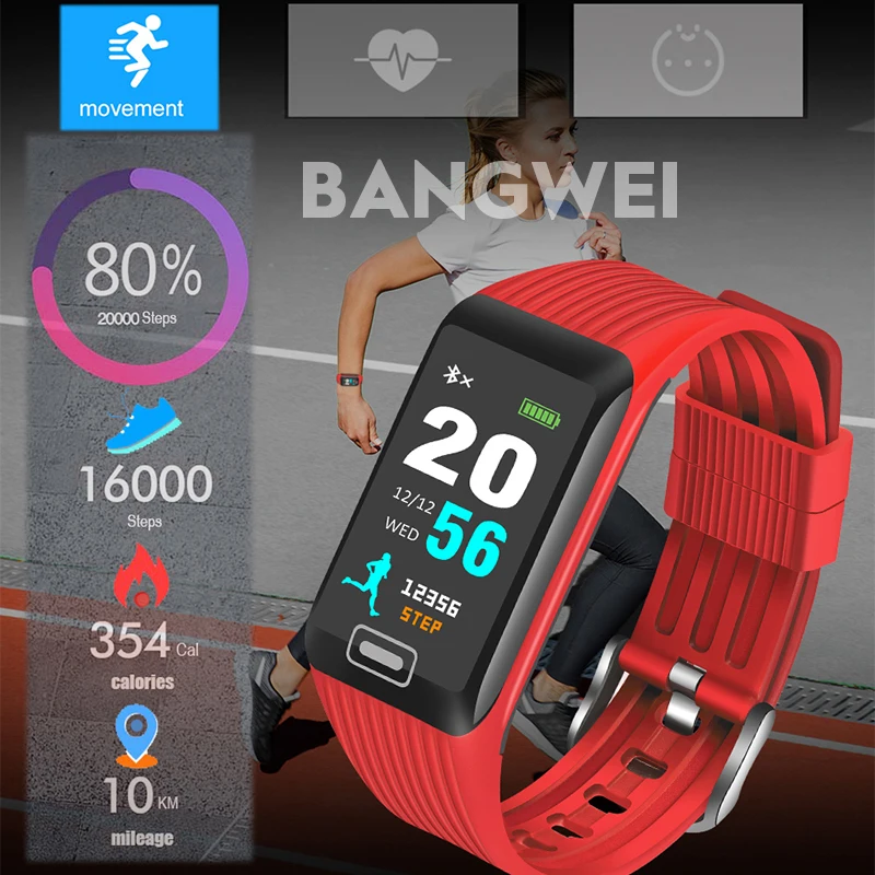 BINSSAW 2020 New Smart Watch Men Women Fitness Tracker Heart Rate Blood Pressure Monitor  Sport Watch for ios android