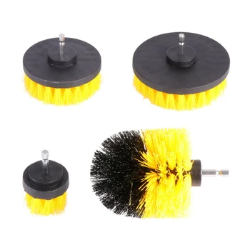 

Set Drill Brush Power Scrubber Kit Scrubbing Pads Nylon Tools Gadget Pack