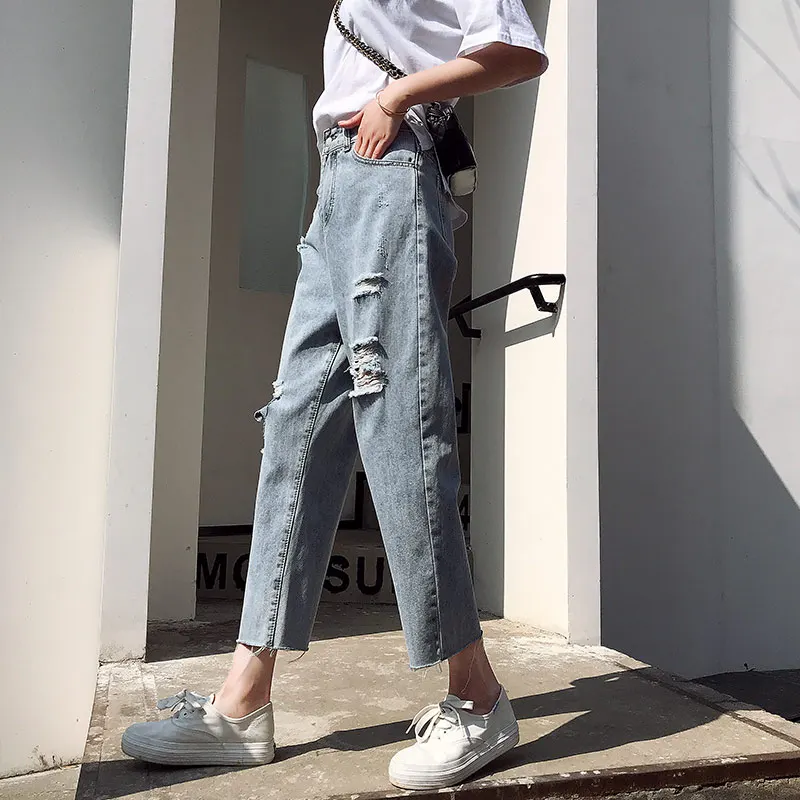 

Cheap wholesale 2019 new Spring Summer Autumn Hot selling women's fashion casual Denim Pants FP25311