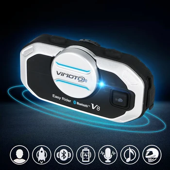 

English Version Easy Rider vimoto V8 Helmet Bluetooth Headset Motorcycle Stereo Headphones For Mobile Phone and GPS 2 Way Radio