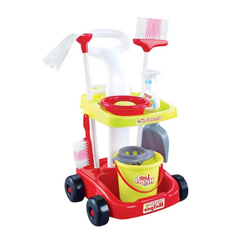 

1 Set Kids Children Role Play Toy Simulation Cleaning Kit Multi-functional Safety Plastic FO Sale