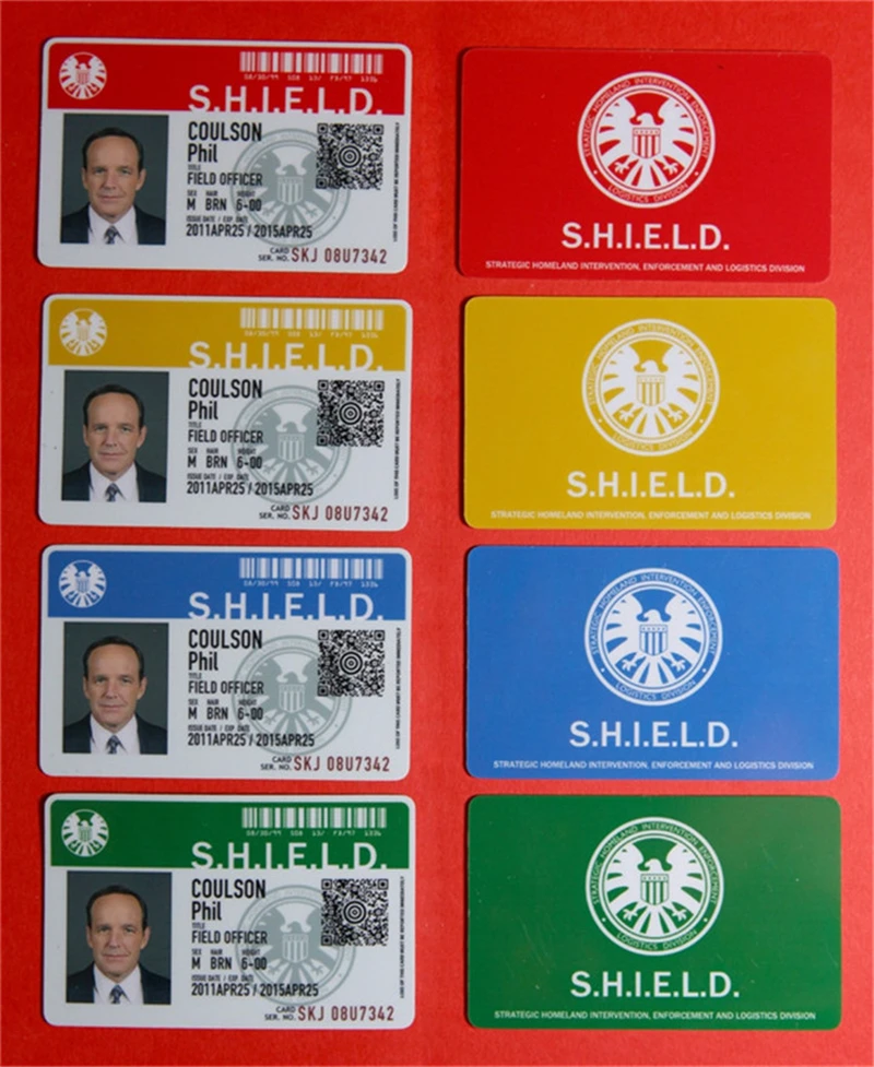 Агенты Shield s.h.i.e.l D. Металлический Щит значок Pin& ID карты подлинный кожаный чехол кошелек 1:1 мужской подарок косплей реквизит