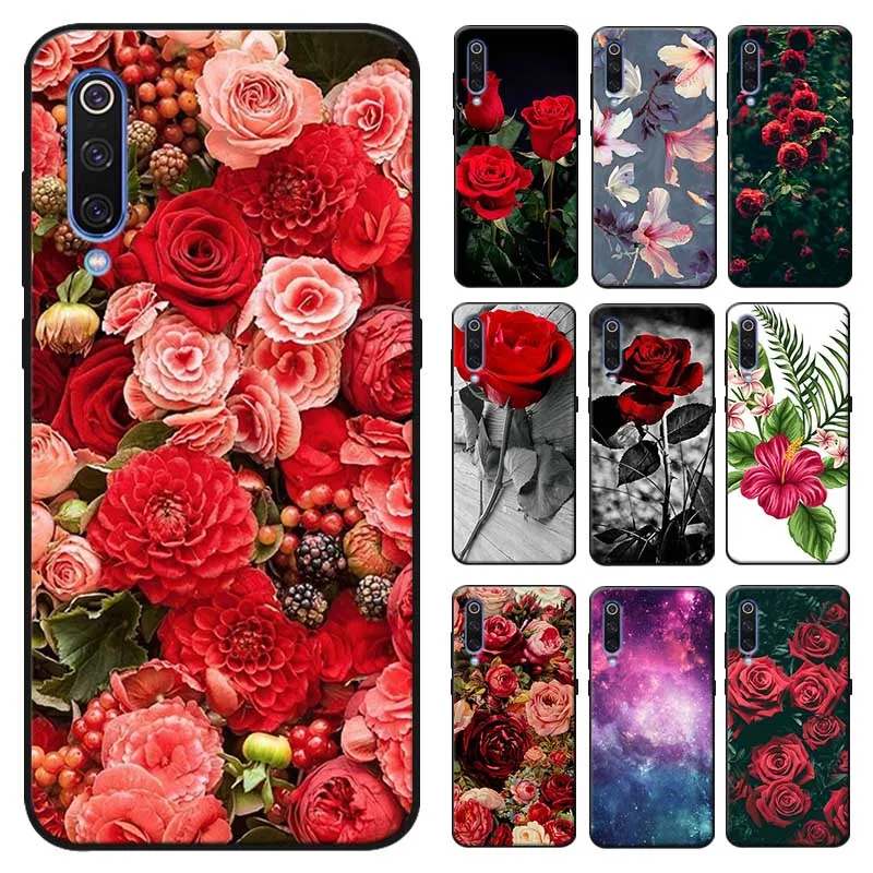 

Roses flowers for samsung galaxy a50 a70 a30 a40 a20 s8 s9 s10 plus Soft silicone Cover Phone Case
