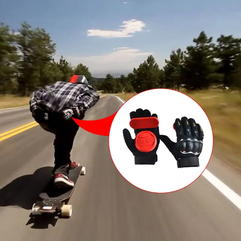 Лонгборд перчатки толстые горные Freeride Защита от скольжения Скейтбординг шестерни G99D