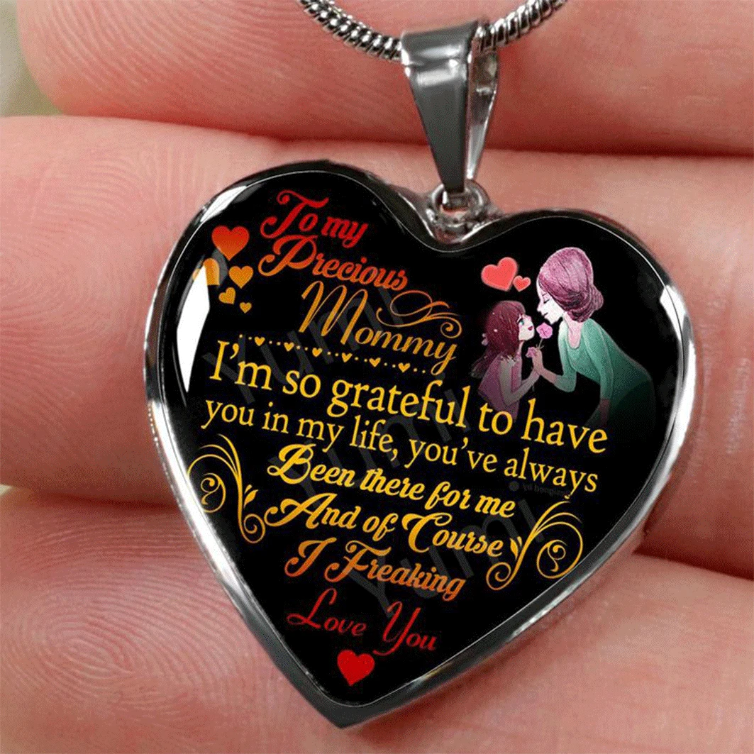 Mom Necklace Heart Pendant Necklaces 