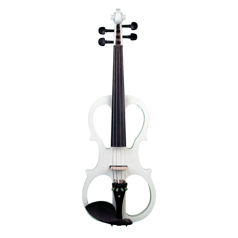 

NAOMI 4/4 Electric Violin Fiddle Stringed Instrument & Wood Fittings Cable Headphone Case for Music Lovers