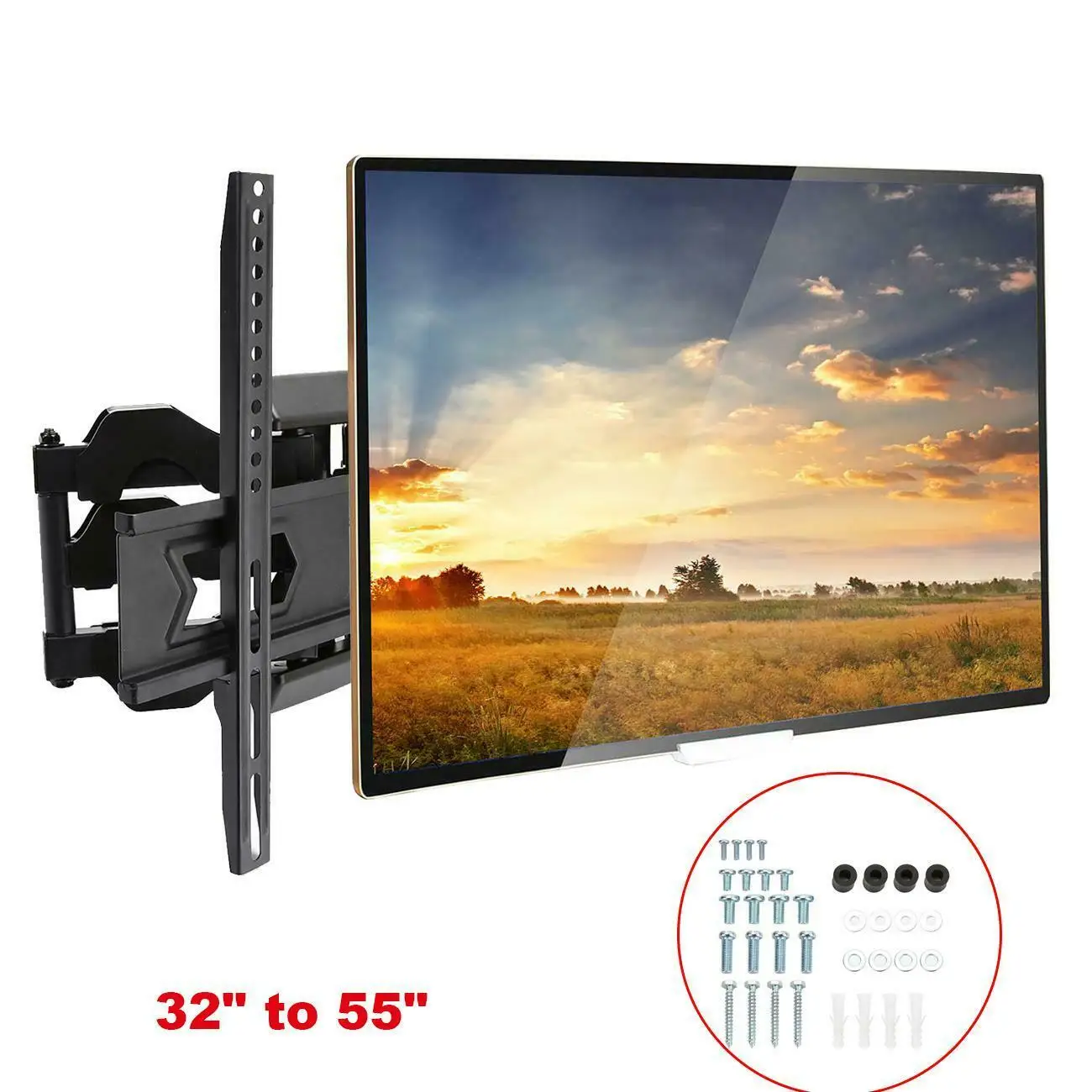 

Rotating Wall Mount Swivel TV Mount Bracket Rack LCD LED 32-55 Inch Screen