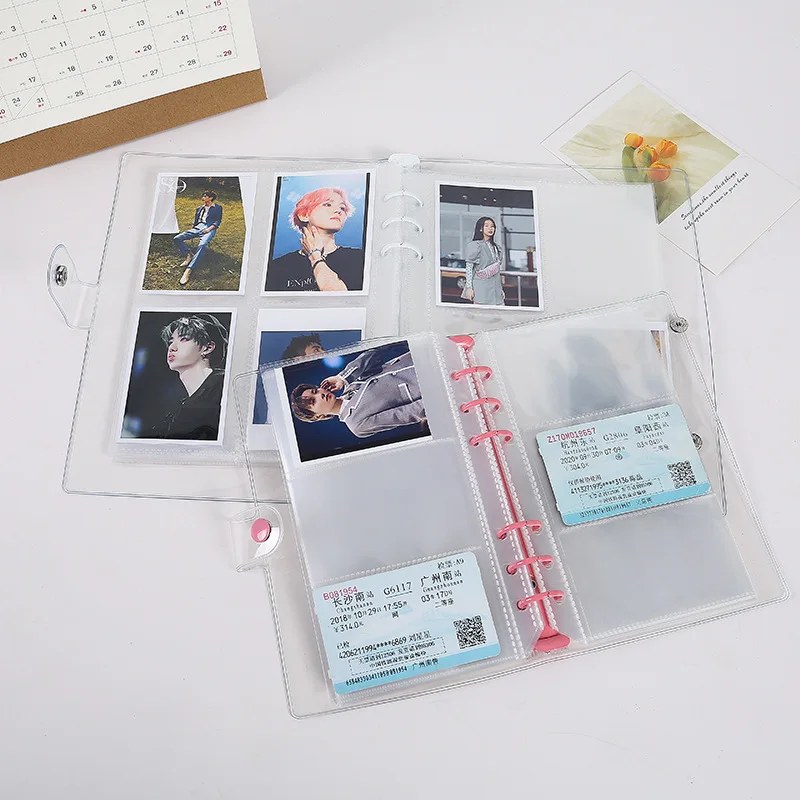 Colorful Gradient Binder Notebook Cover & Photo Sticker Album Diary Planner