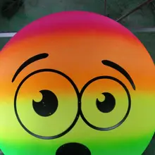 Радужный шар с выражением, коробка с мячом, 40 сантиметров, Радужный мяч из ПВХ, игры с мячом