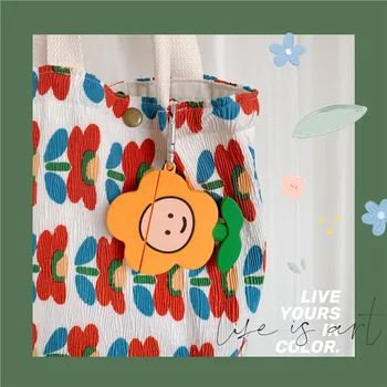 

3D Cute Cartoon Smiley Flowers Silicone Headphone Case For Appple Airpods 1 2 3 Pro Shockproof Protection Earphone Cover Cases