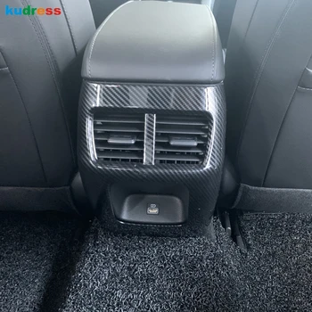 

For Hyundai Sonata 2020 2021 Carbon Fiber Car Rear Air Vent Cover Trim Back AC Outlet Frame Bezel Styling Interior Accessories