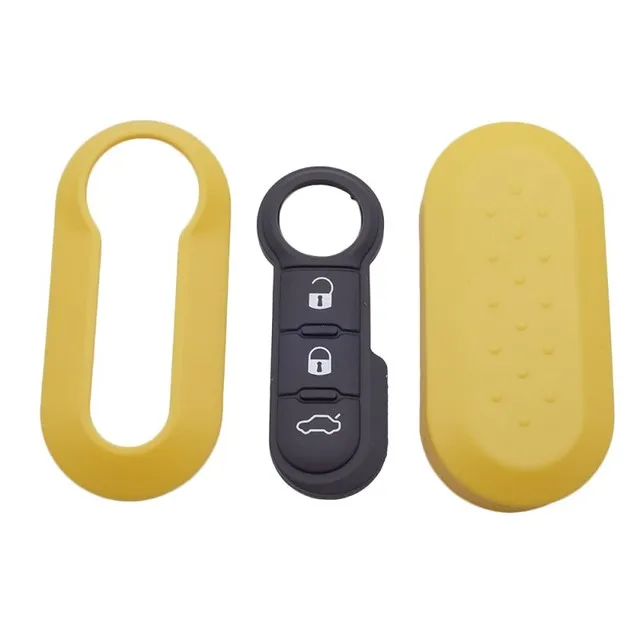 3 Buttons Remote Modified Flip Silica Car Key Shell For Fiat 500 Panda Punto  Bravo Cover Uncut Blade Key Cover Case - AliExpress