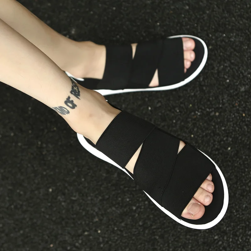 Summer Gladitor Sandals Men's Shoes Stretch Fabric Slip-on Camouflage Mens Open Toe Sandals Casual Flats Sandalia Masculin Summer Gladitor Sandals Men's Shoes Stretch Fabric Slip-on Camouflage Mens Open Toe Sandals Casual Flats Sandalia Masculin