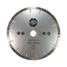 Lâmina do diamante de 180mm que trabalha em máquinas estacionárias para o corte seco da pedra concreta do tijolo do granito e dos outros materiais de construção