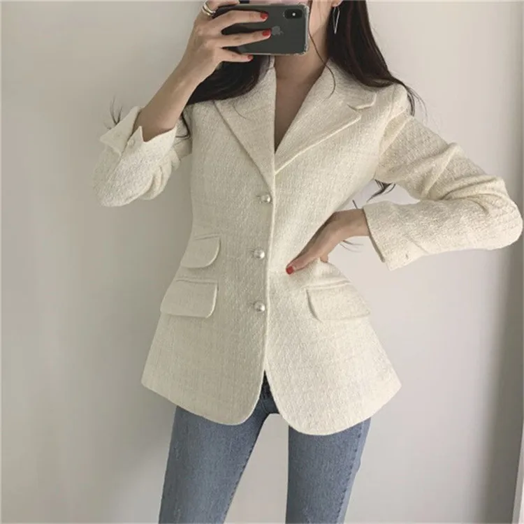 White grid Новинка года; Модная приталенная короткая куртка - Цвет: White grid