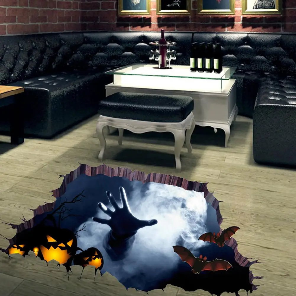 

3D Scary Pattern Wall Sticker for Halloween Floor Surface Decoration