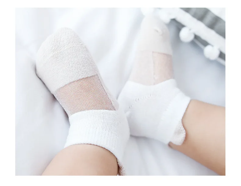 Детские носки летние тонкие дышащие носки для малышей с героями мультфильмов мягкие детские носки без костей короткие носки для детей