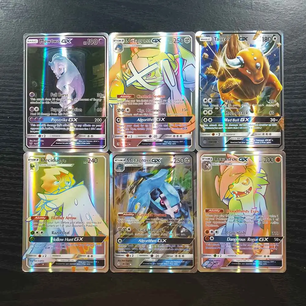 Флеш-карты TAKARA TOMY Pokemon, 120 шт., 109 GX 11, коллекция тренеров, битва, сияющая карточная игра, детские игрушки, подарки