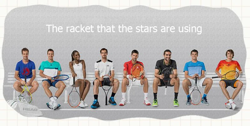 Оригинальная Теннисная ракетка, карбоновая Теннисная ракетка, Tenis Raquete HEAD Raquet Tenis Paddle 4 1/4, ракетка для тенниса
